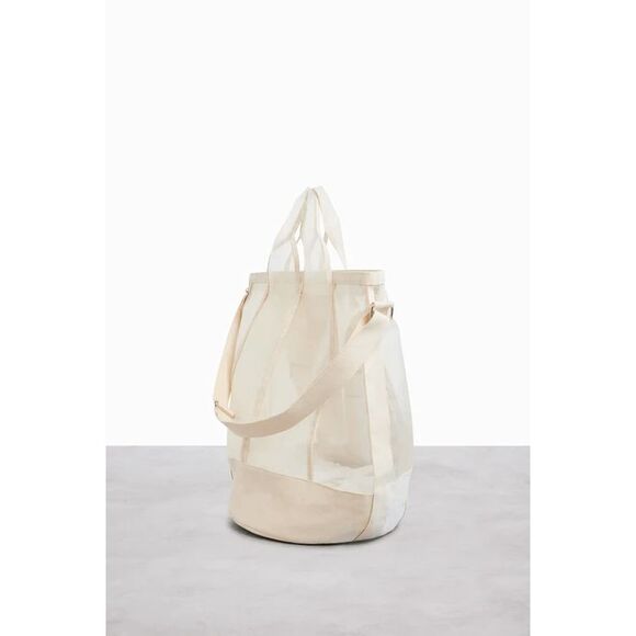NWT Beis Phat Sack Extra Large Mesh Tote in Beige - LIMITED EDITION - Picture 8 of 11